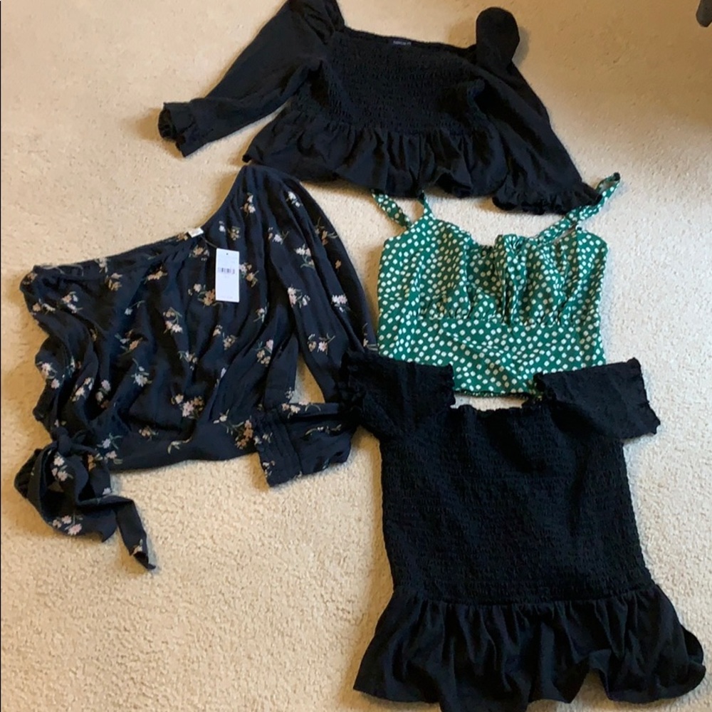 Bundle of 4 tops. 3 are AE 1 is Shein.